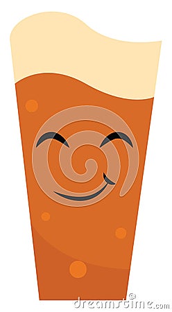 Image of beer pilsner, vector or color illustration Vector Illustration