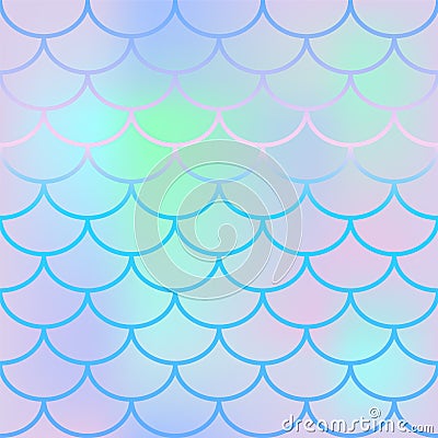 Pale fish scale seamless pattern. Square fishscale swatch texture or background. Stock Photo