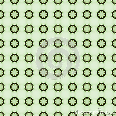Pale green star mosaic detailed seamless textured pattern background Stock Photo
