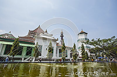 Palembang Great Mosque, The biggest mosque in Palembang, South Sumatra Indonesia Editorial Stock Photo