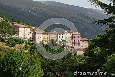 Palena, old town in Abruzzo, Italy Stock Photo