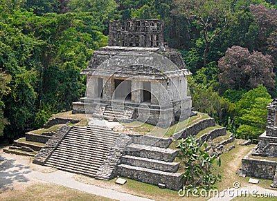 Palenque archaeological site, Mexico Stock Photo