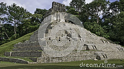 Palenque - temple de la cruz Stock Photo