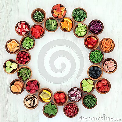 Paleo Diet Health and Super Food Stock Photo