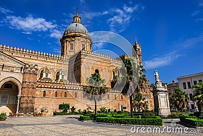 Palermo Cathedral, Sicily, Italy Stock Photo