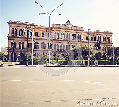 Palermo Central Train Station Editorial Stock Photo