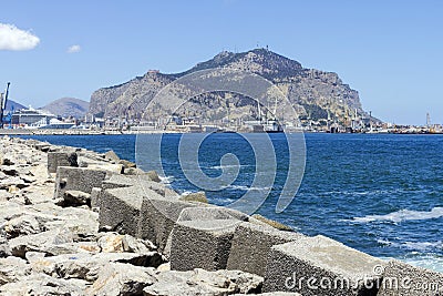 Palermo coastline Stock Photo