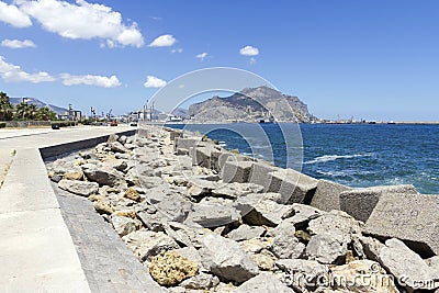 Palermo coastline Stock Photo