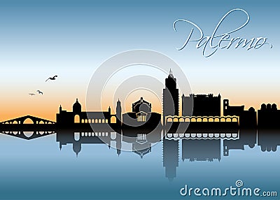 Palermo skyline - Sicily, Italy - vector illustration Vector Illustration