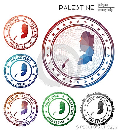 Palestine badge. Vector Illustration