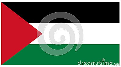 Palestine flag - banner Vector Illustration