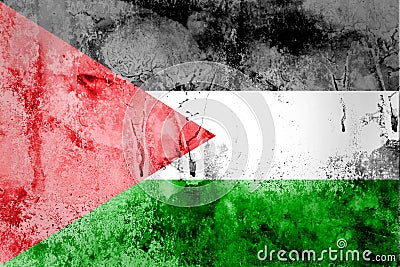 Palestine Flag Stock Photo