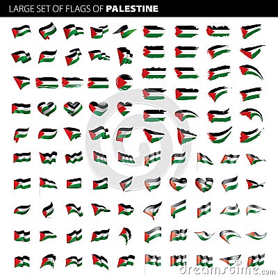 Palestine flag, vector illustration Vector Illustration