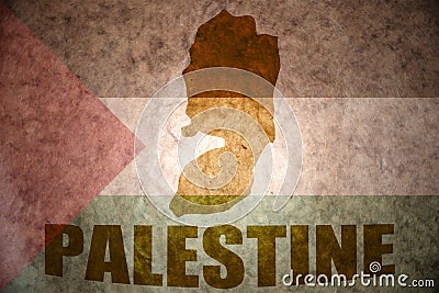 Palestine vintage map Stock Photo