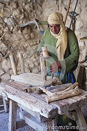 Palestinian carpenter Editorial Stock Photo