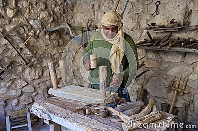 Palestinian carpenter Editorial Stock Photo