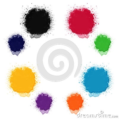 Palette of colours Stock Photo