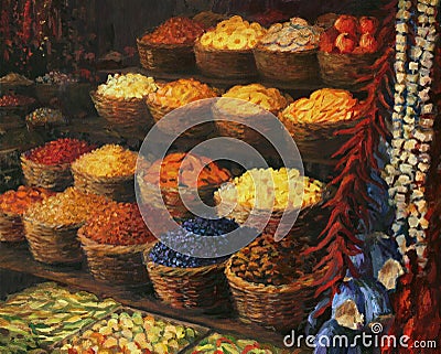 Palette of The Orient Stock Photo