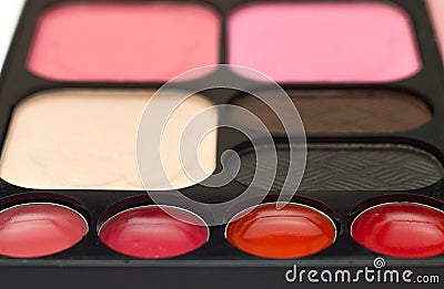palette shadow eyes makeup Stock Photo