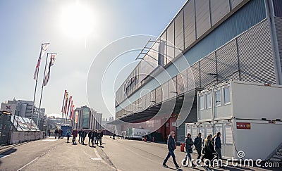 The Palexpo Exhibition Center in Geneva in 2019 Editorial Stock Photo