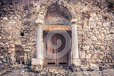 Palio Pili ruins, Greece Stock Photo