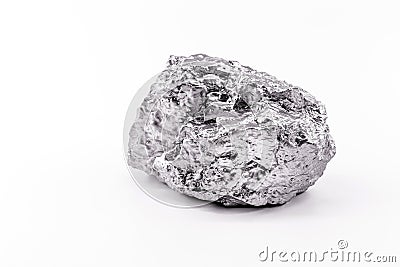 Palladium is a chemical element that at room temperature contracts in the solid state. Metal used in industry. Mineral extraction Stock Photo