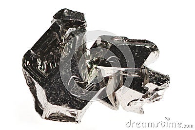 Palladium crystal Stock Photo