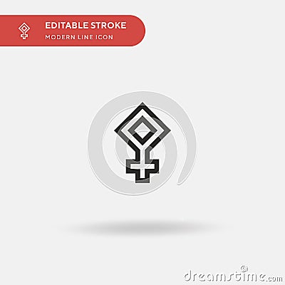 Pallas Simple vector icon. Illustration symbol design template for web mobile UI element. Perfect color modern pictogram on Stock Photo