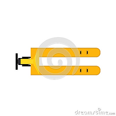 Pallet jack top view icon Vector Illustration