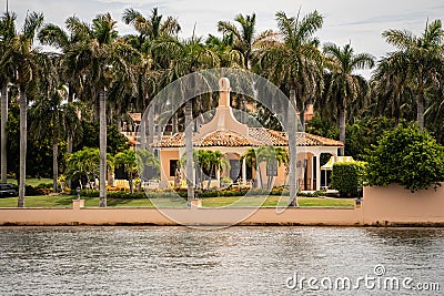Mar-O-Lago: club and residence of 45th President of United States of America Donald J. Trump Editorial Stock Photo