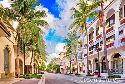 Worth Ave Palm Beach Stock Photo