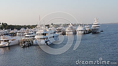 Palm Beach Marina Editorial Stock Photo