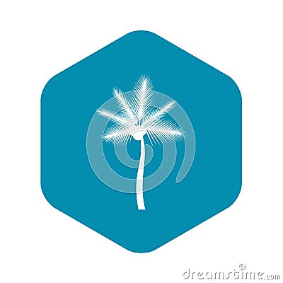 Palm butia capitata icon, simple style Vector Illustration