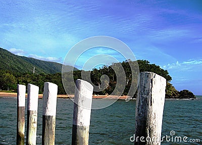 Palm Cove Jetty Queensland Australia Stock Photo