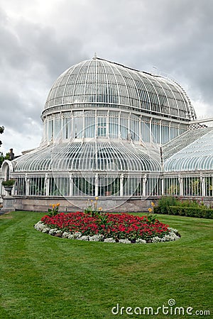 The Palm House in the Belfast Botanic Gardens, Nothern Ireland Editorial Stock Photo