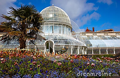 The Palm House at the Botanic Gardens Stock Photo