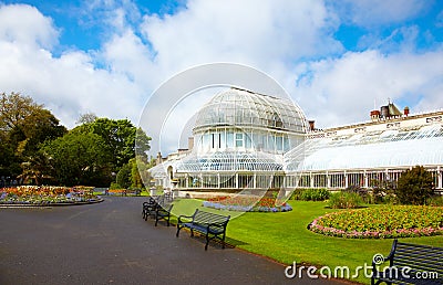 The Palm House at the Botanic Gardens Stock Photo