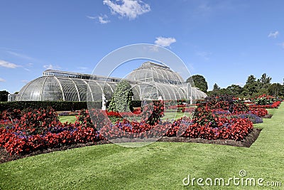 The palm house of Kew gardens Stock Photo