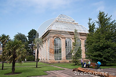 The Palm House in the Royal Botanic Garden Edinburgh Editorial Stock Photo