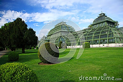 Palm house,Vienna, Austria Editorial Stock Photo