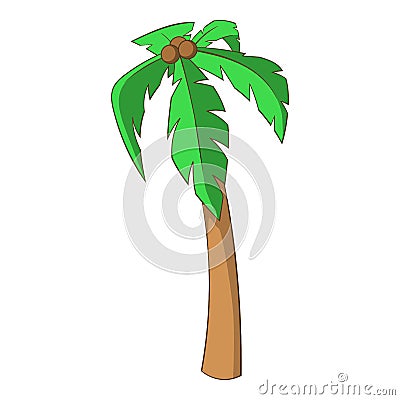 Palm icon, cartoon style Vector Illustration