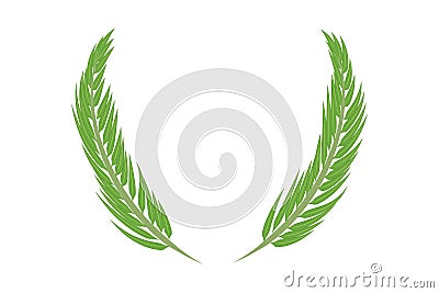 Palm Leaf Laurel Vector Illustration Vector Illustration