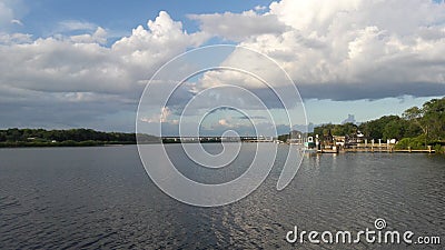 Wat Tampa river view Stock Photo