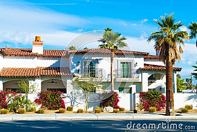 Palm Springs Home Editorial Stock Photo