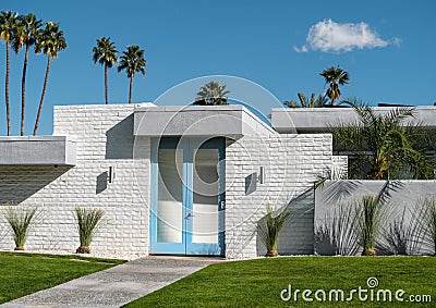 Palm Springs residential architecture Stock Photo