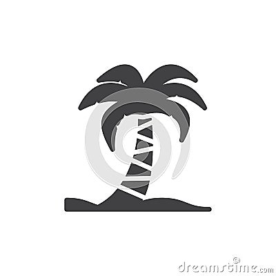 Palm tree icon vector Vector Illustration