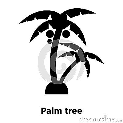 Palm tree icon vector isolated on white background, logo concept Vector Illustration