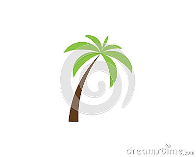 Palm tree summer logo template Stock Photo