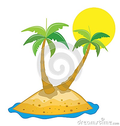 Palm trees Vector Illustration