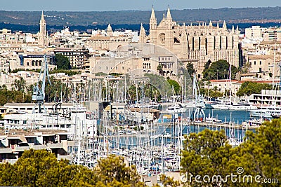 Palma de Mallorca port Stock Photo